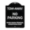 Signmission Tow-Away No Parking When Snow Removal Conditions Exist Heavy-Gauge Alum, 18" L, 24" H, BS-1824-22794 A-DES-BS-1824-22794 - alternate 1